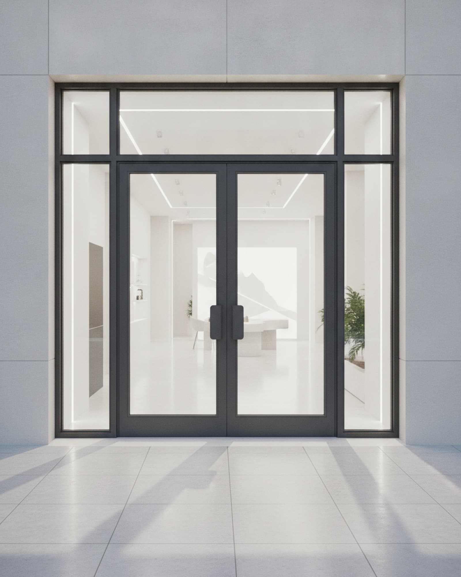 Aluminium Storefront Entrance