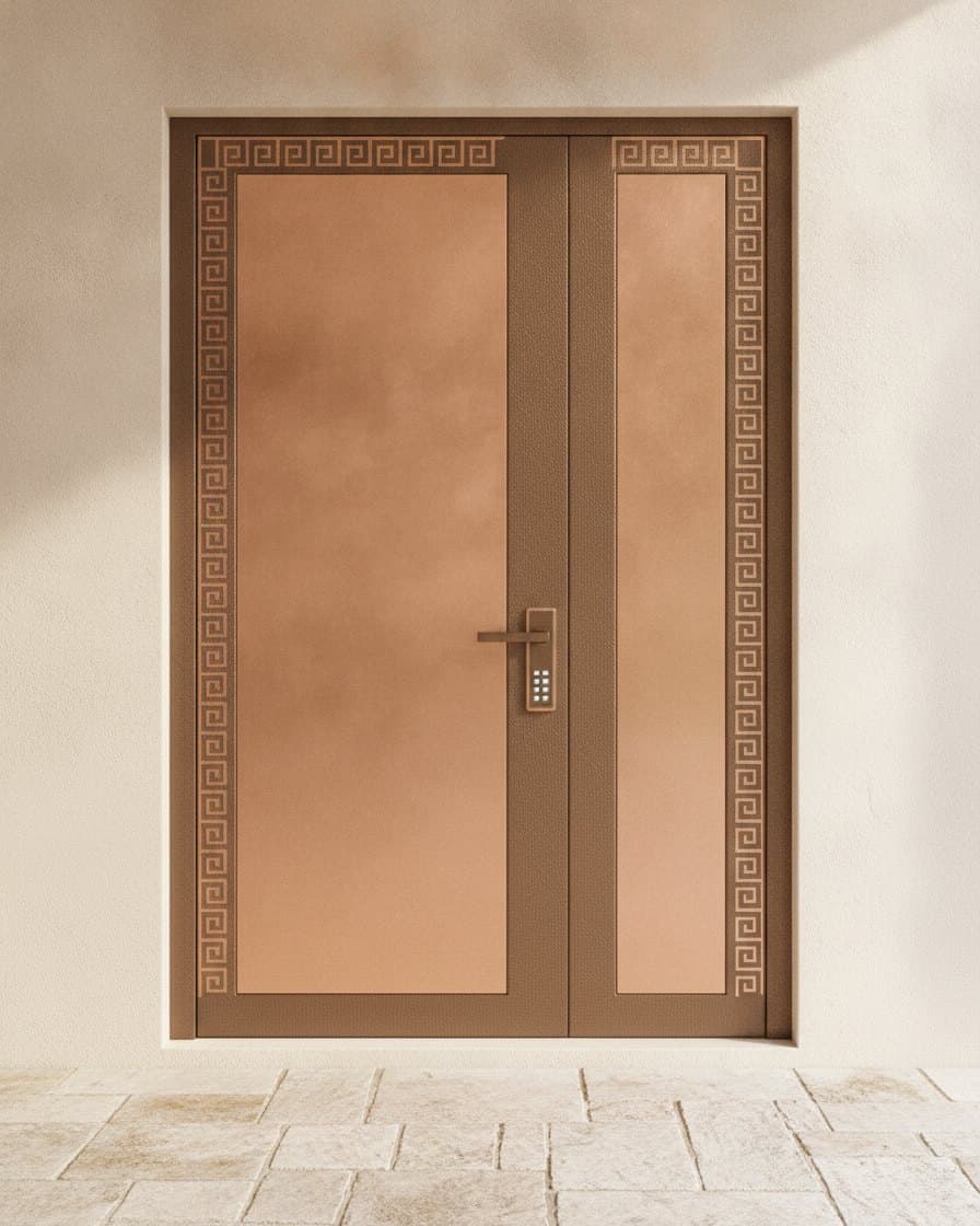 Bronze Panel Entrance Door
