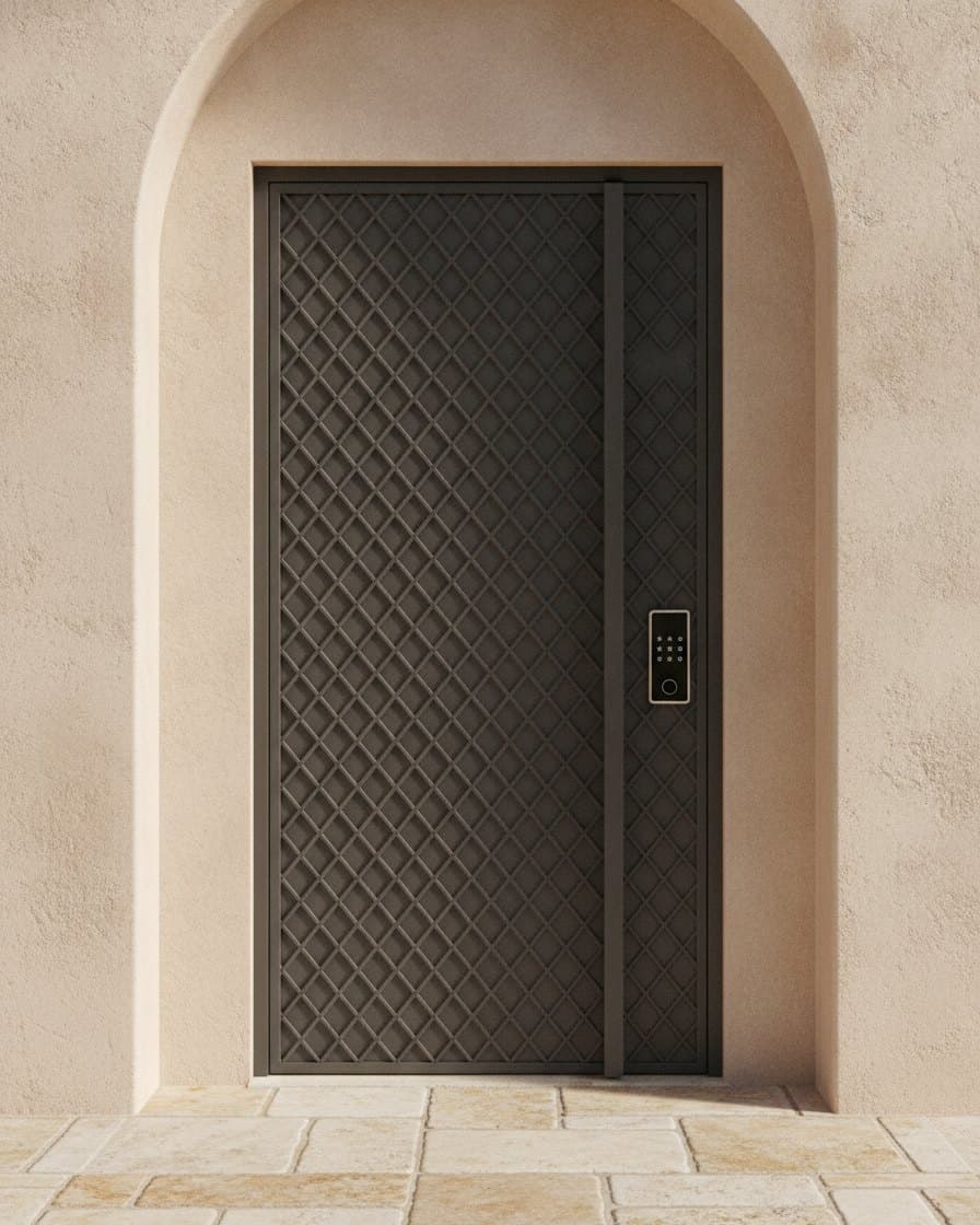 Diamond-Weave Entrance Door