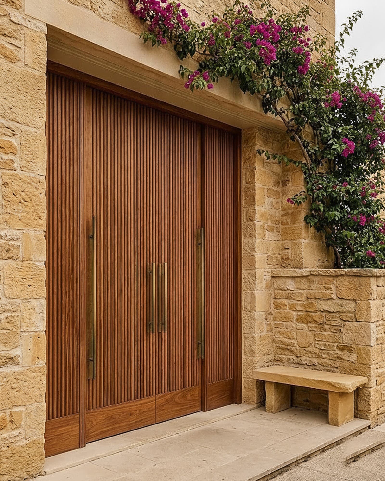 Reeded Statement Entrance Door