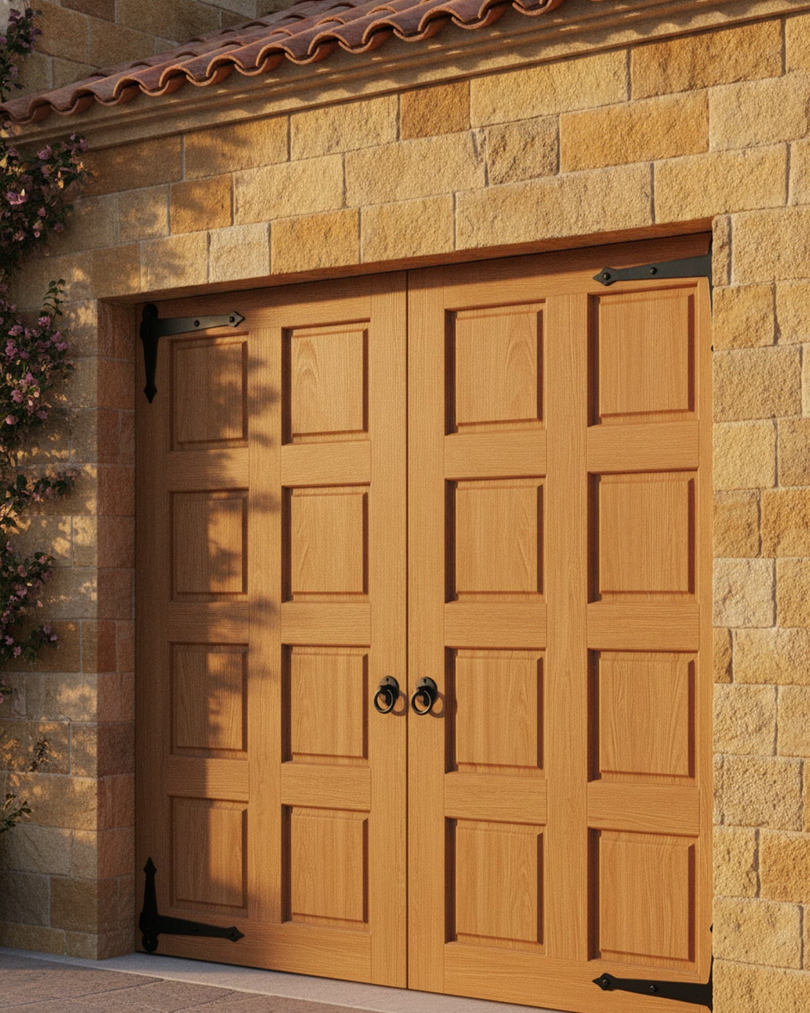 Carriage Oak Garage Door