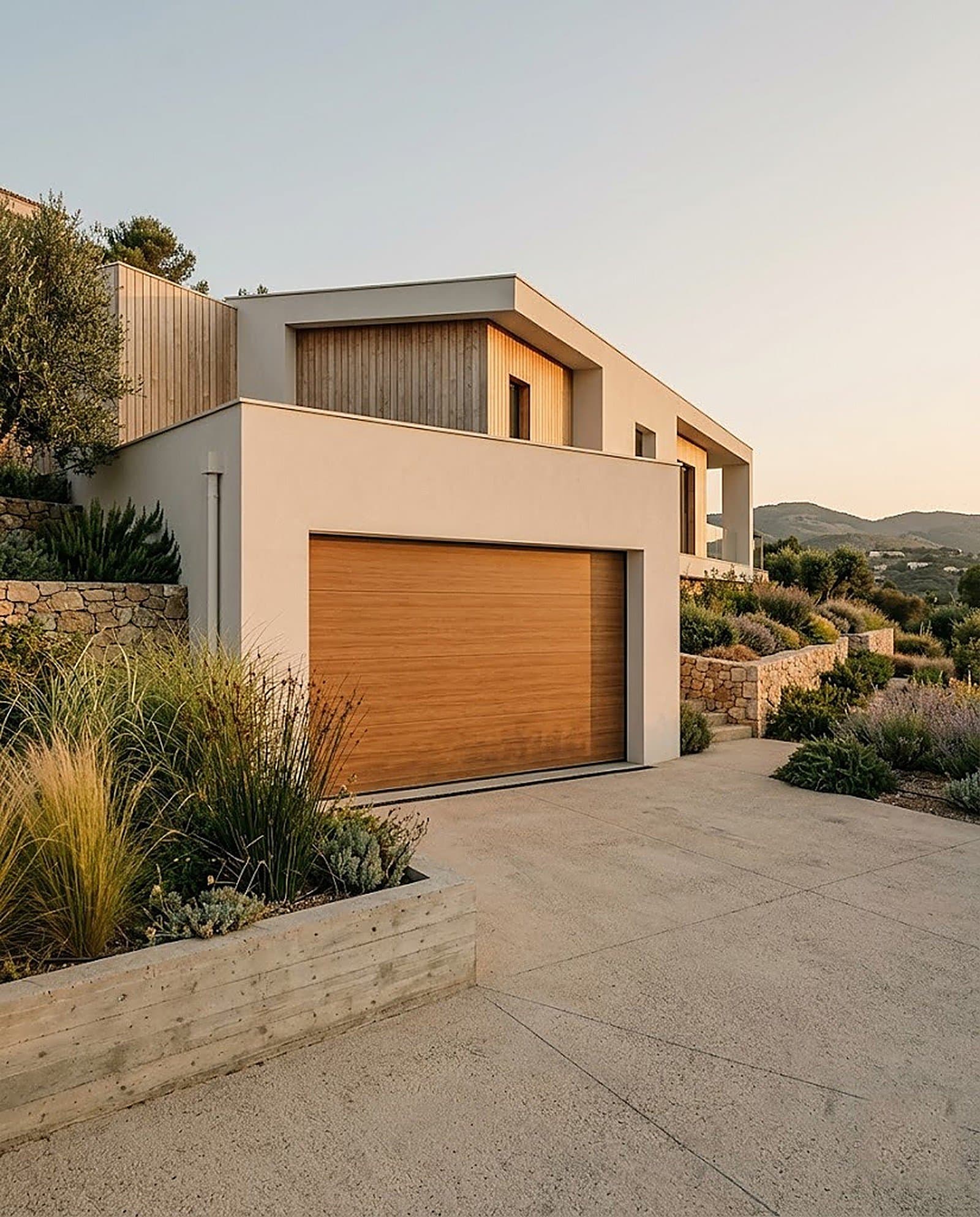 Wood-Look Sectional Garage Door