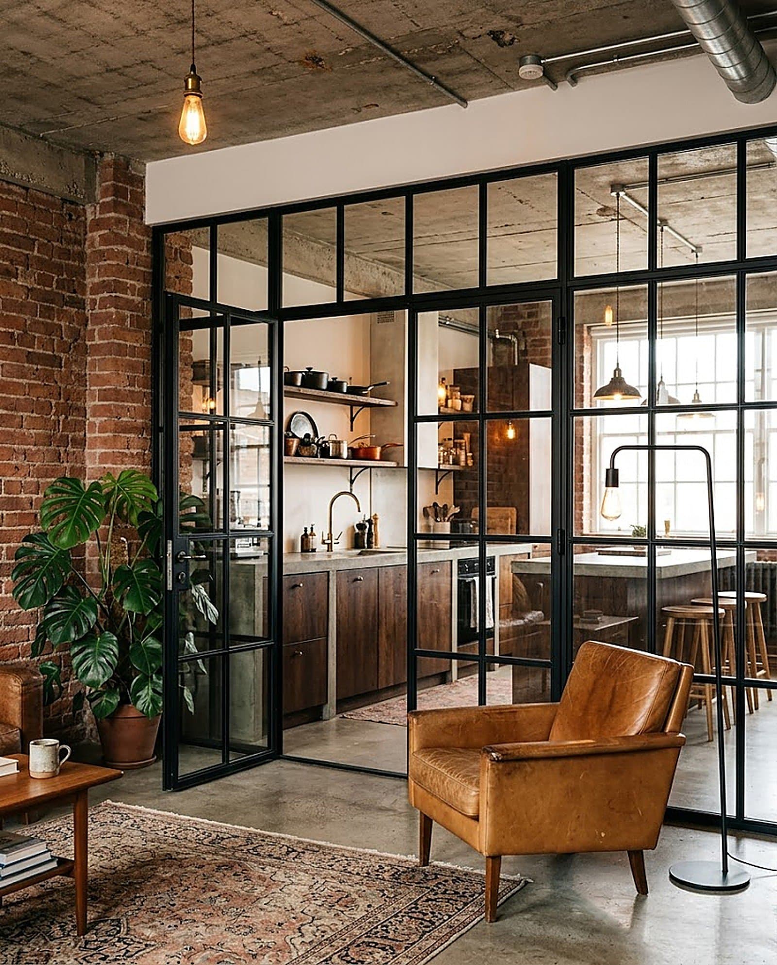 Crittall-Style Glass Door