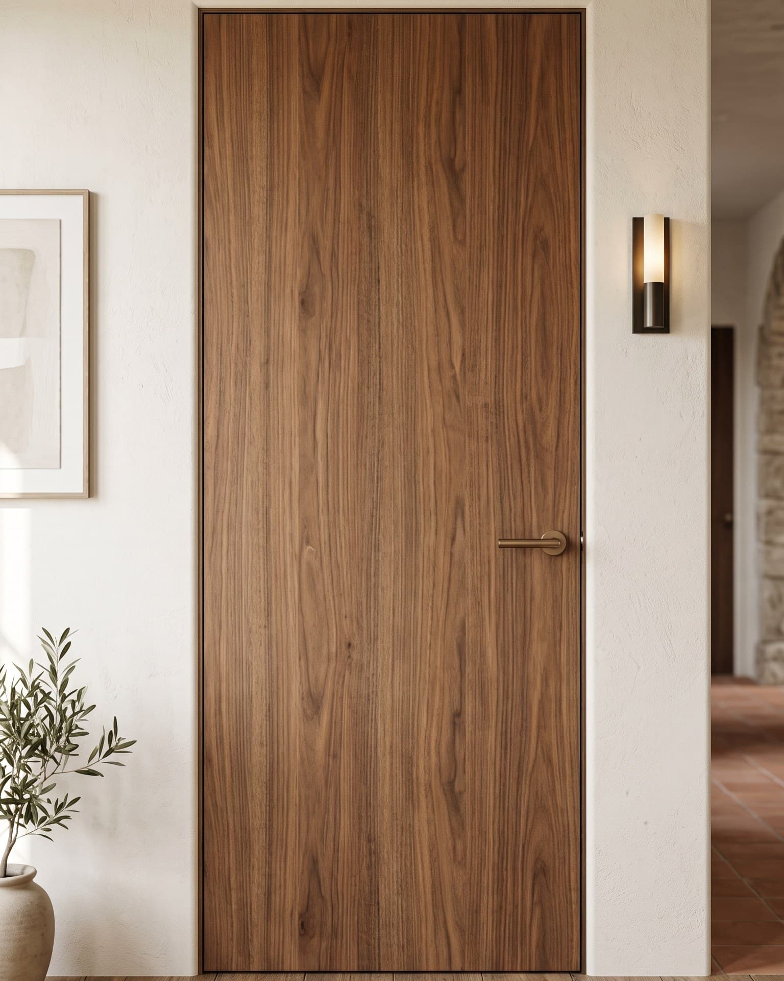 Walnut Veneer Interior Door