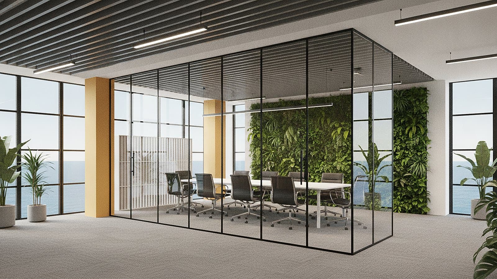 The meeting rooms