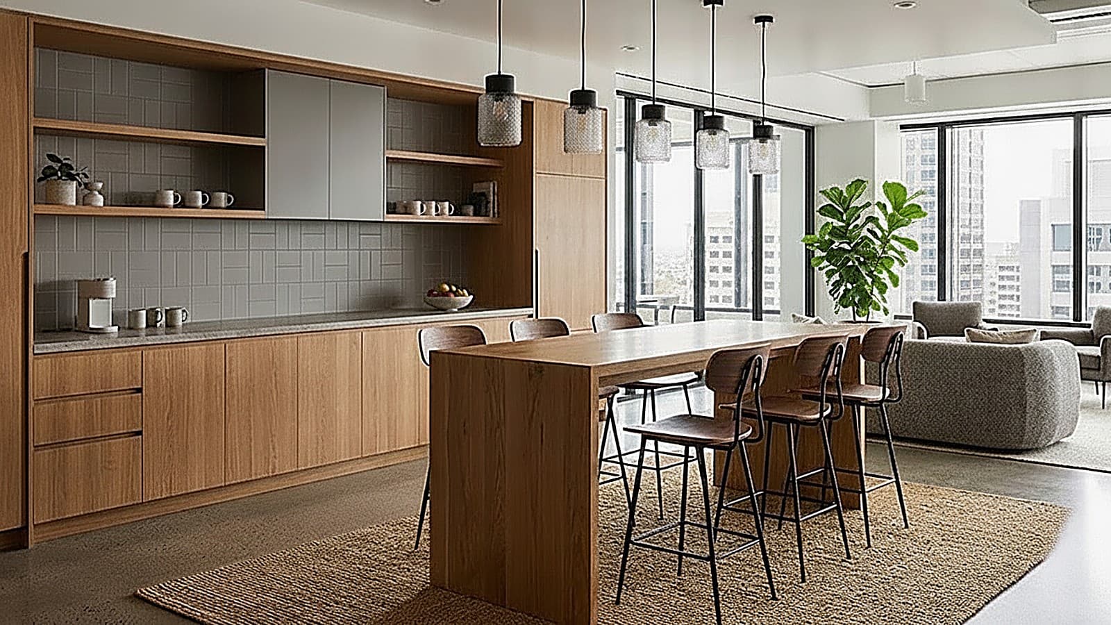 The staff kitchenette