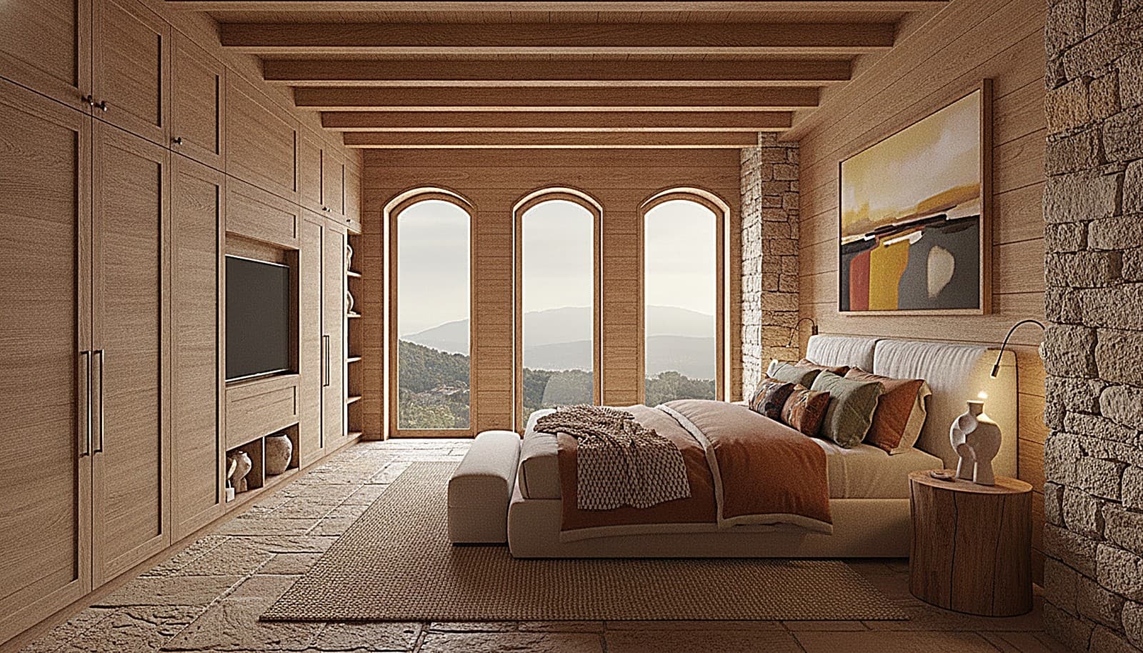 The master bedroom