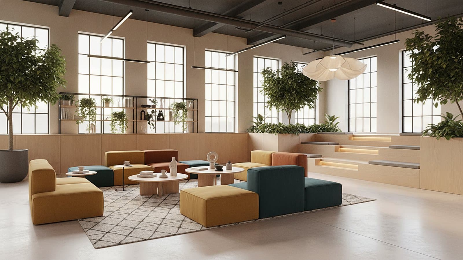 The breakout lounge
