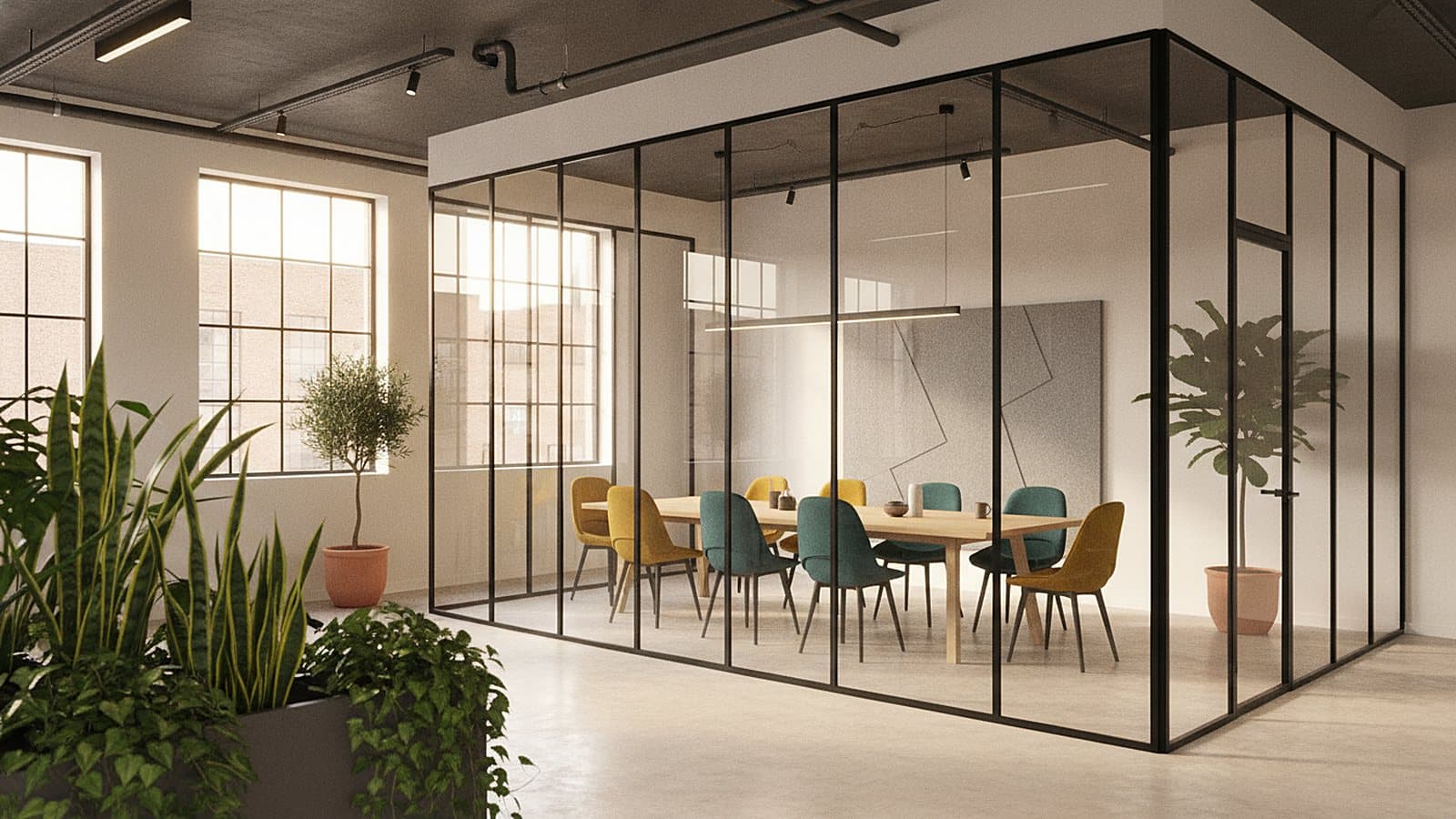 The meeting rooms