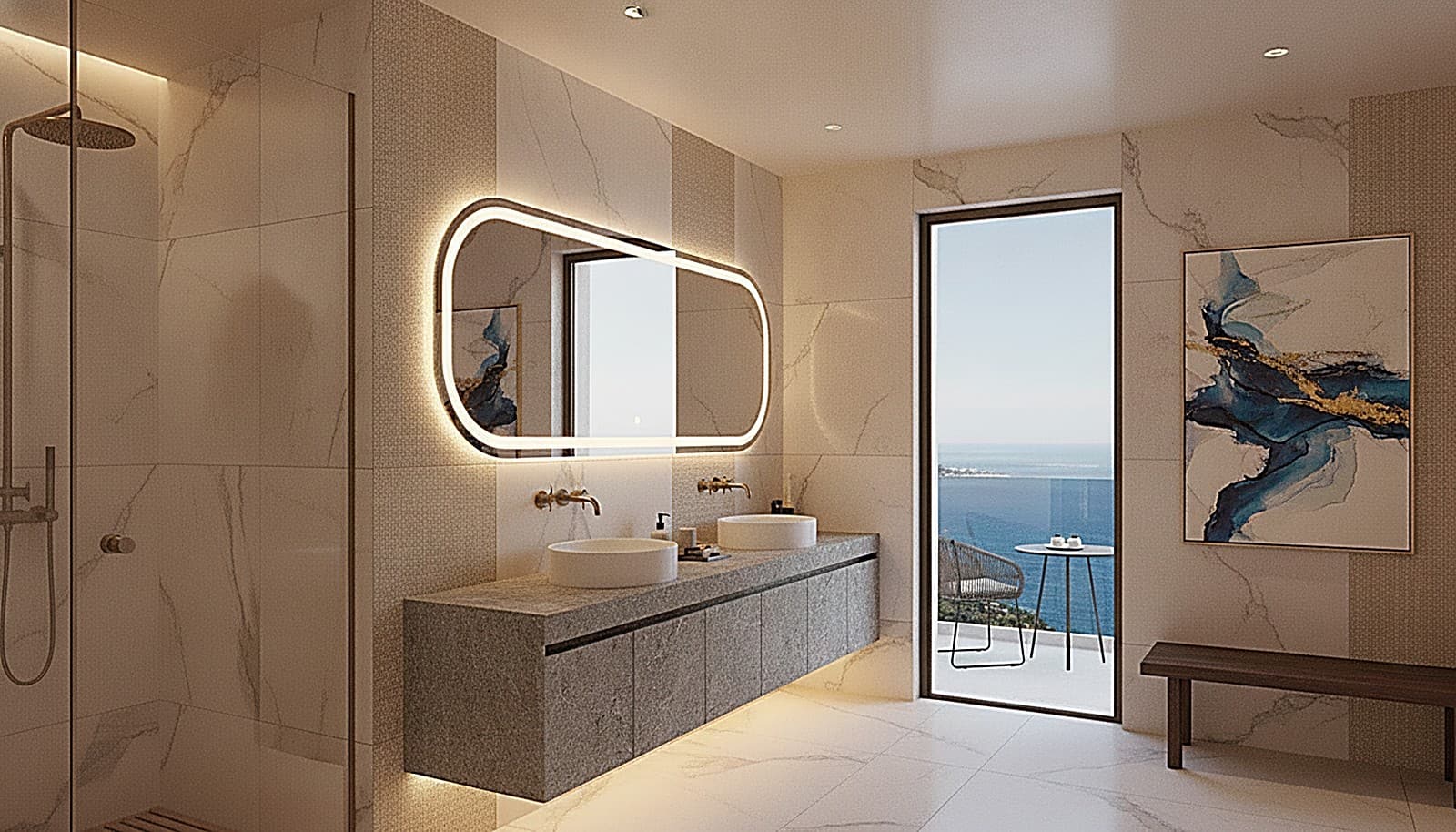 The bathroom