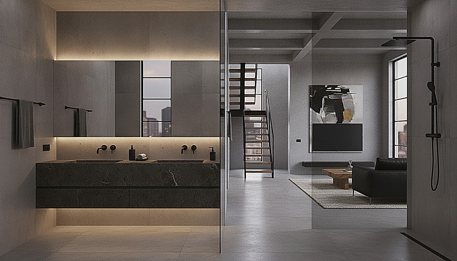The bathroom