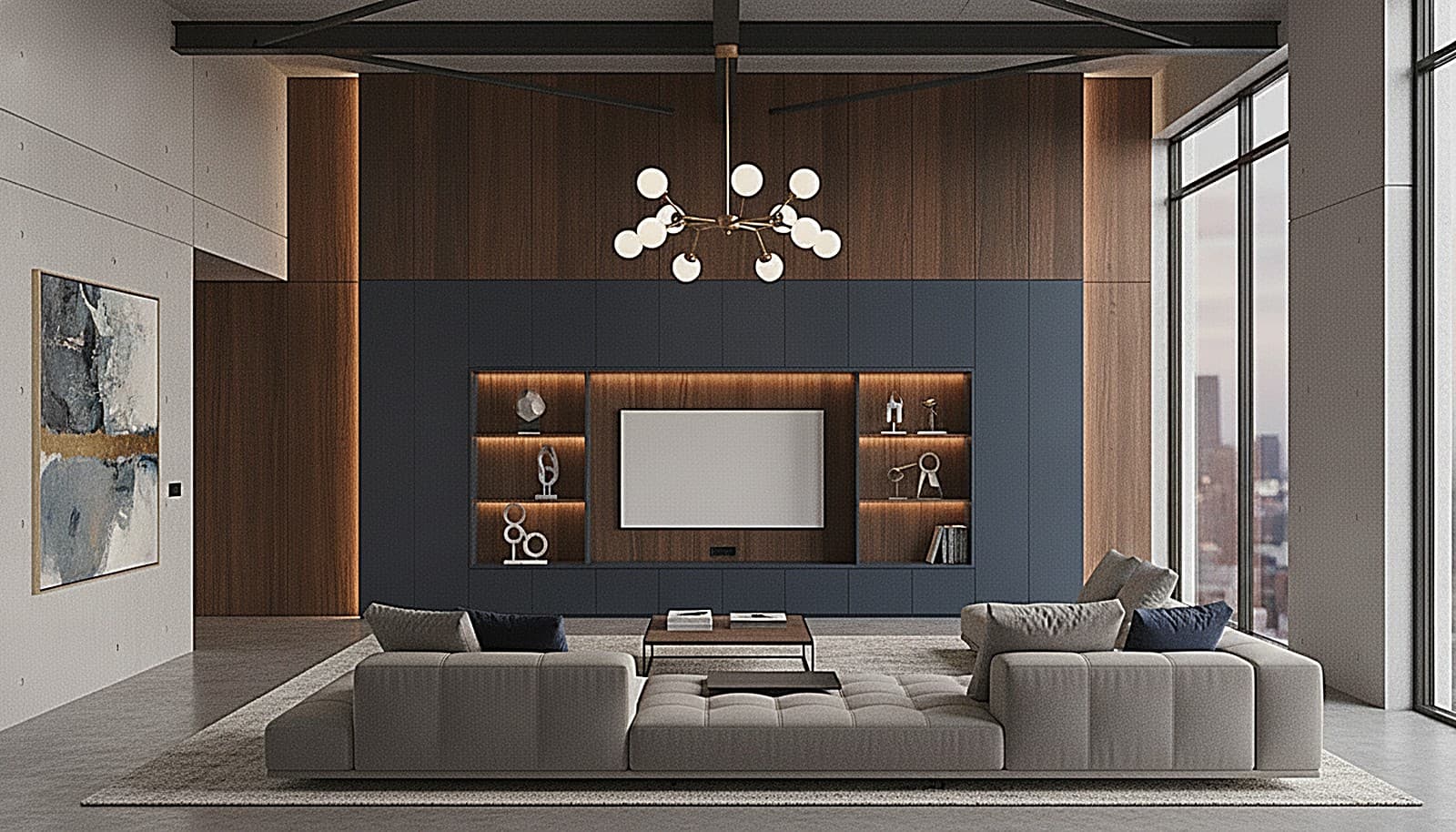 The living room