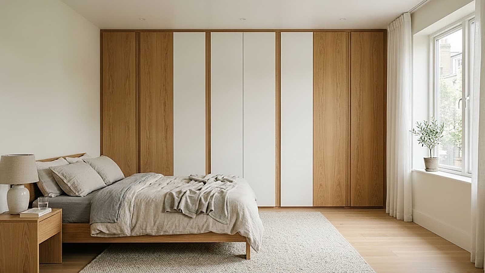 The bedroom wardrobes