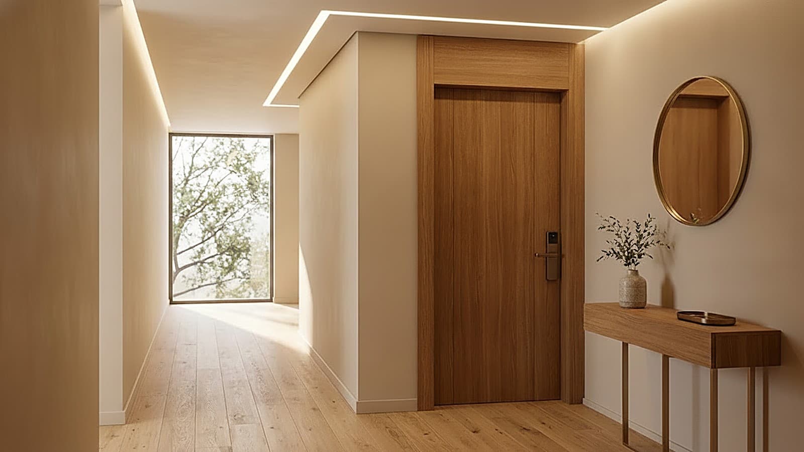 The apartment entrance