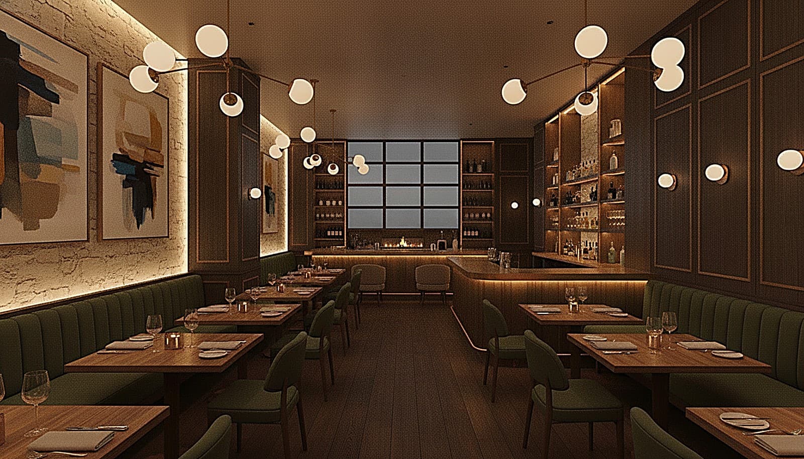 The dining room