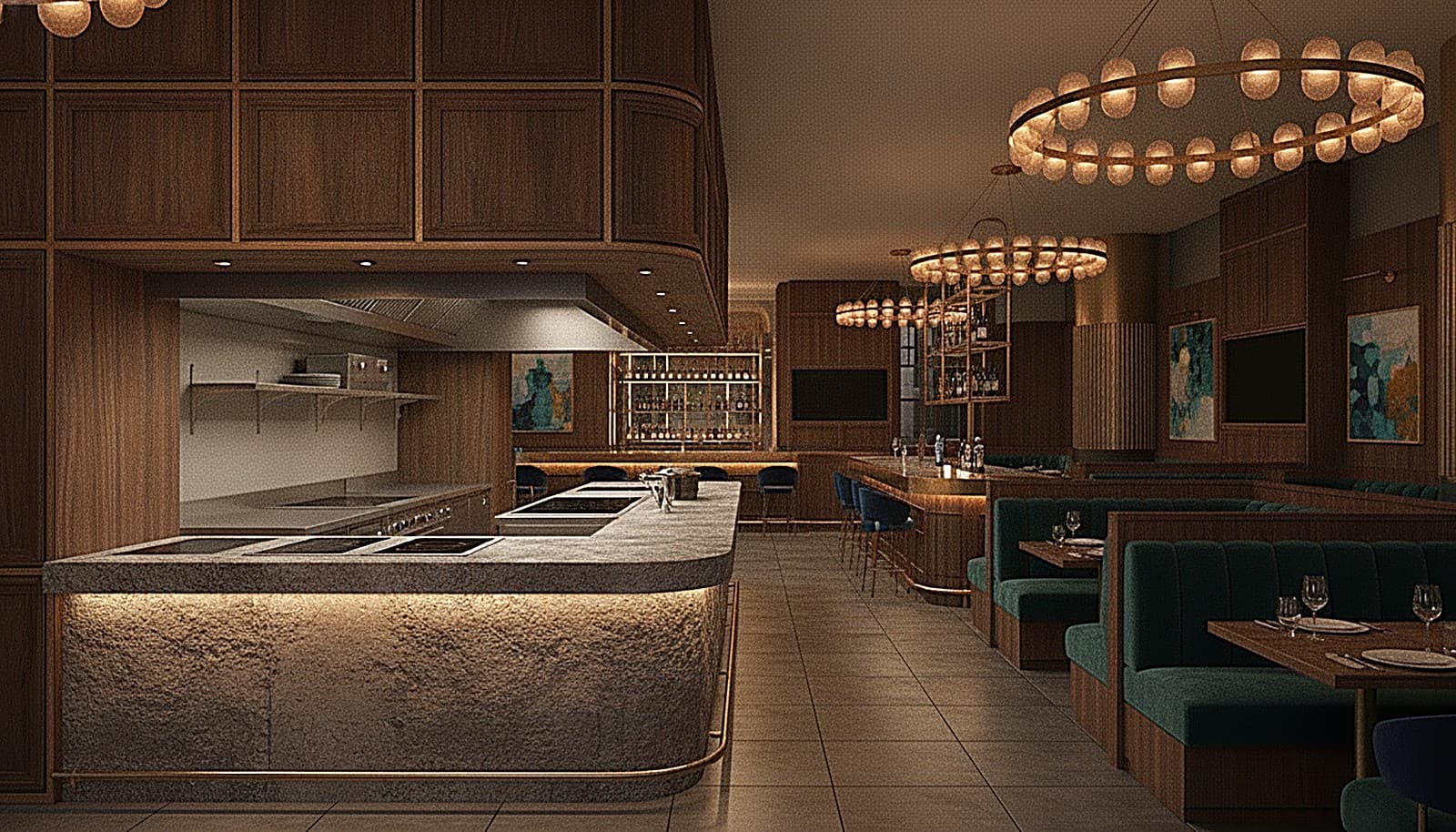 The open kitchen