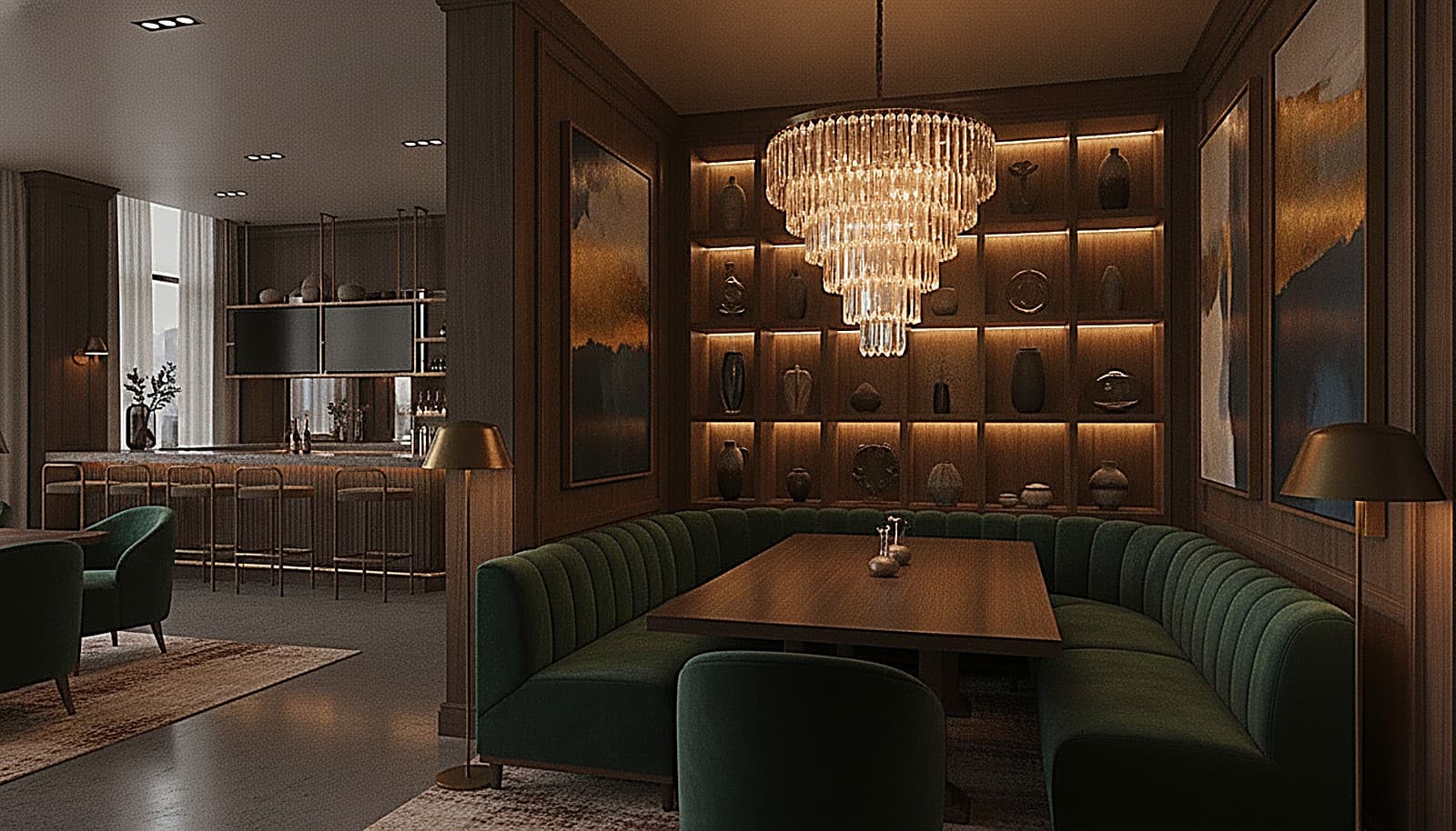 The private dining room