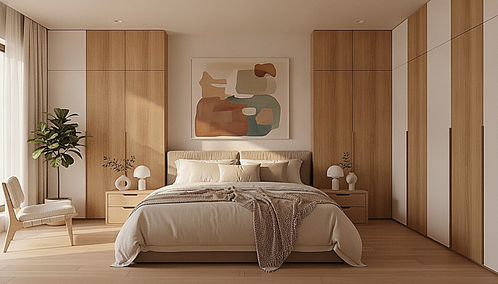 The master bedroom