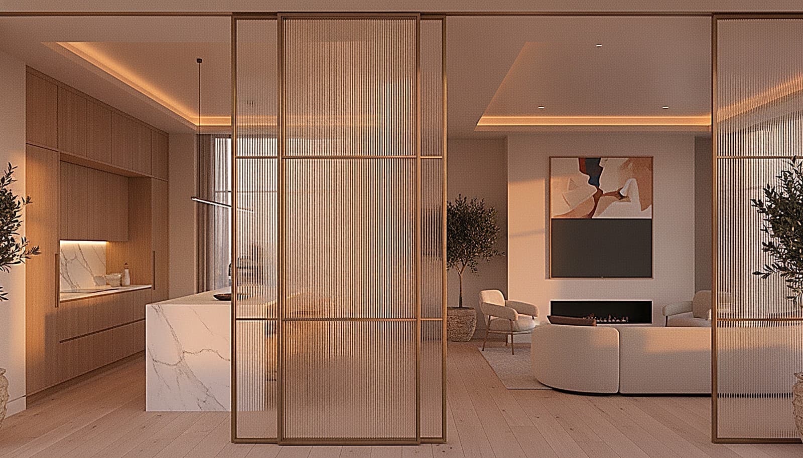 The glazed divider