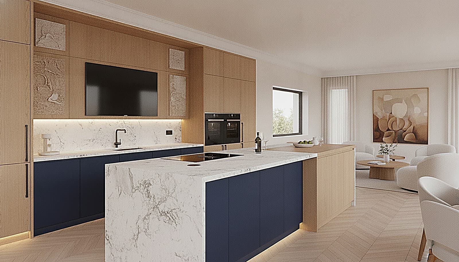 The island kitchen