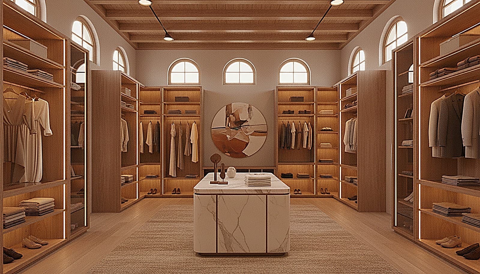 The dressing room