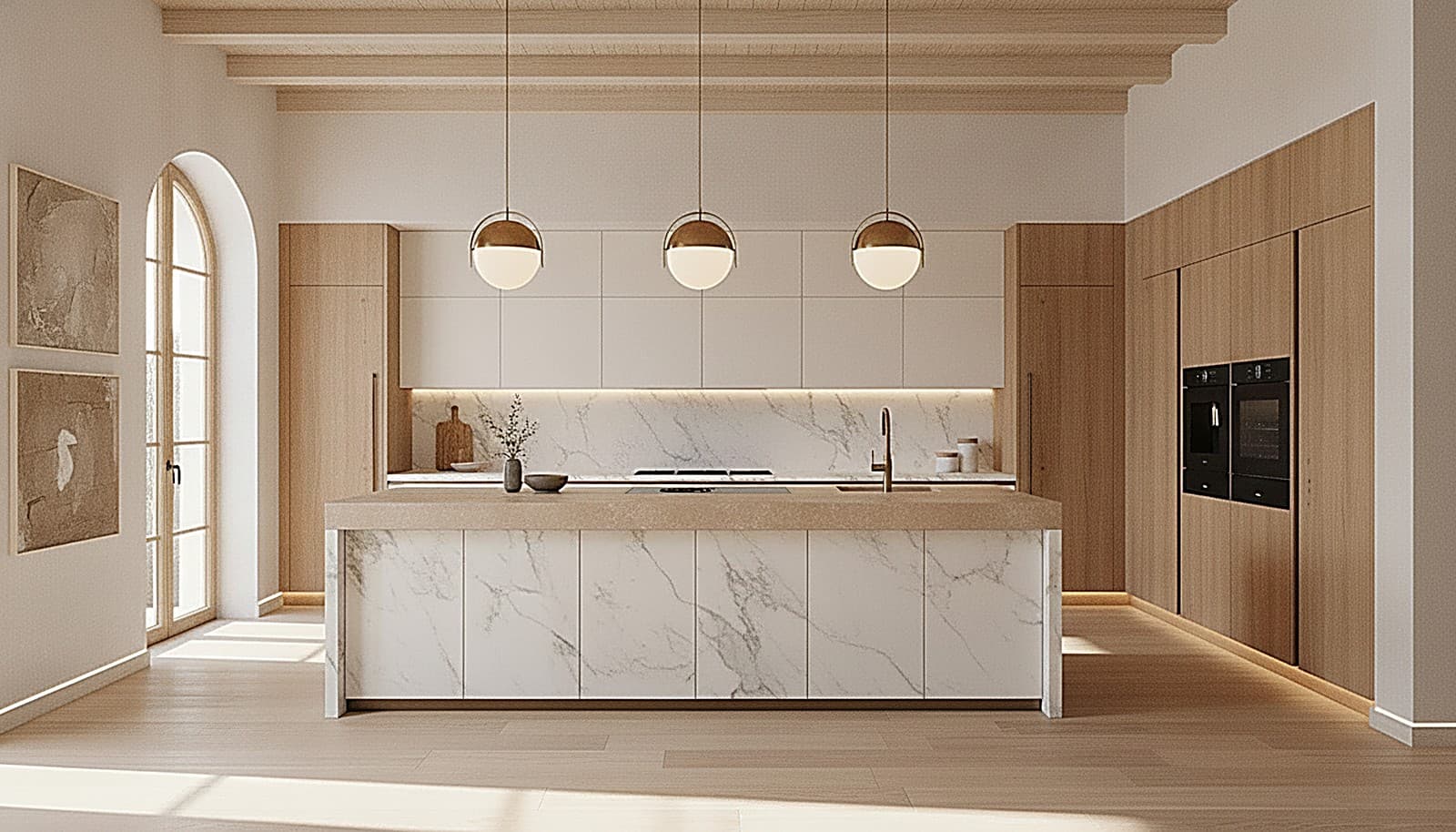The island kitchen