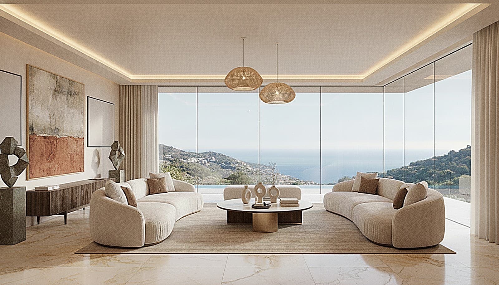The living room
