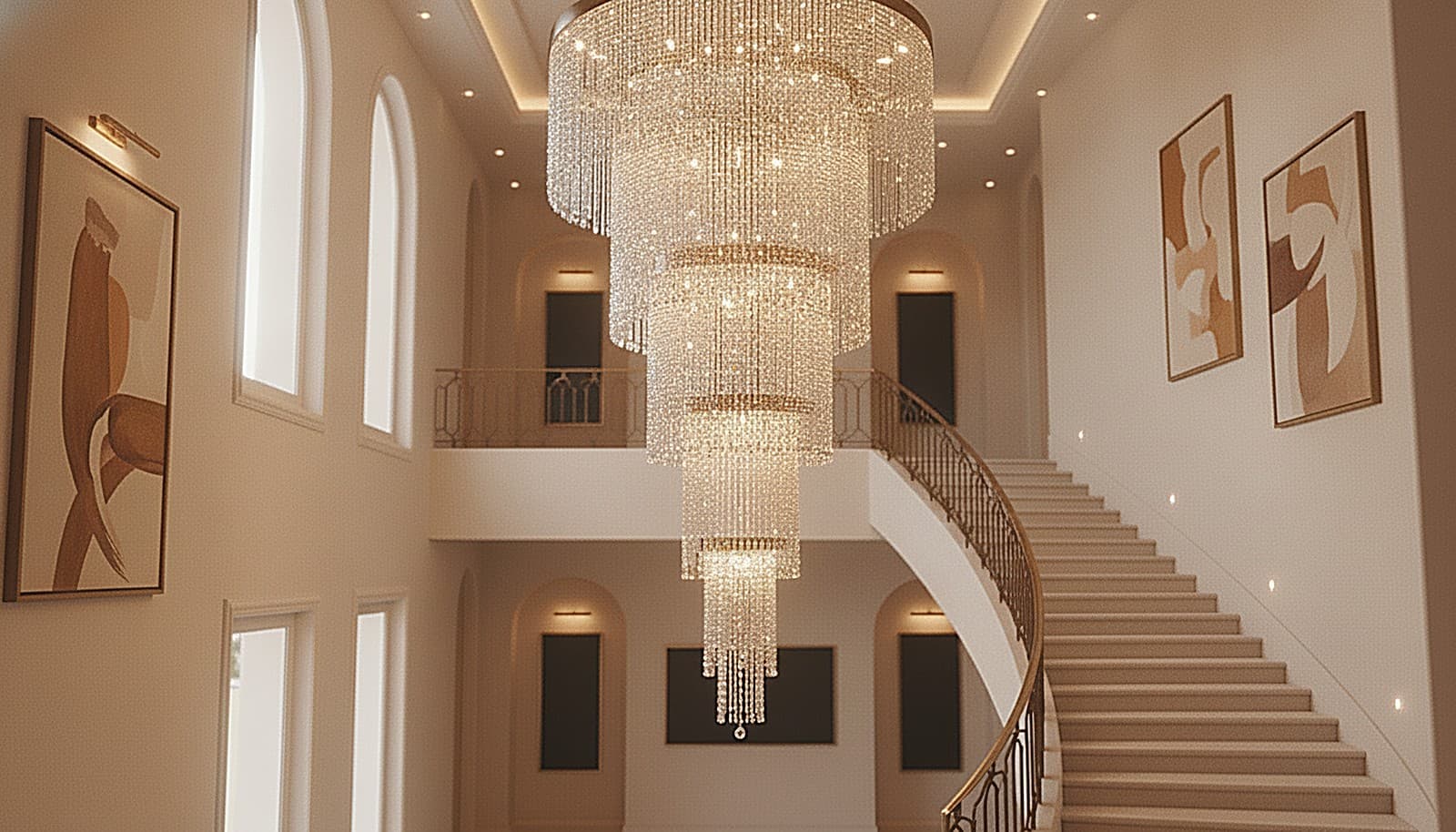 The stair chandelier