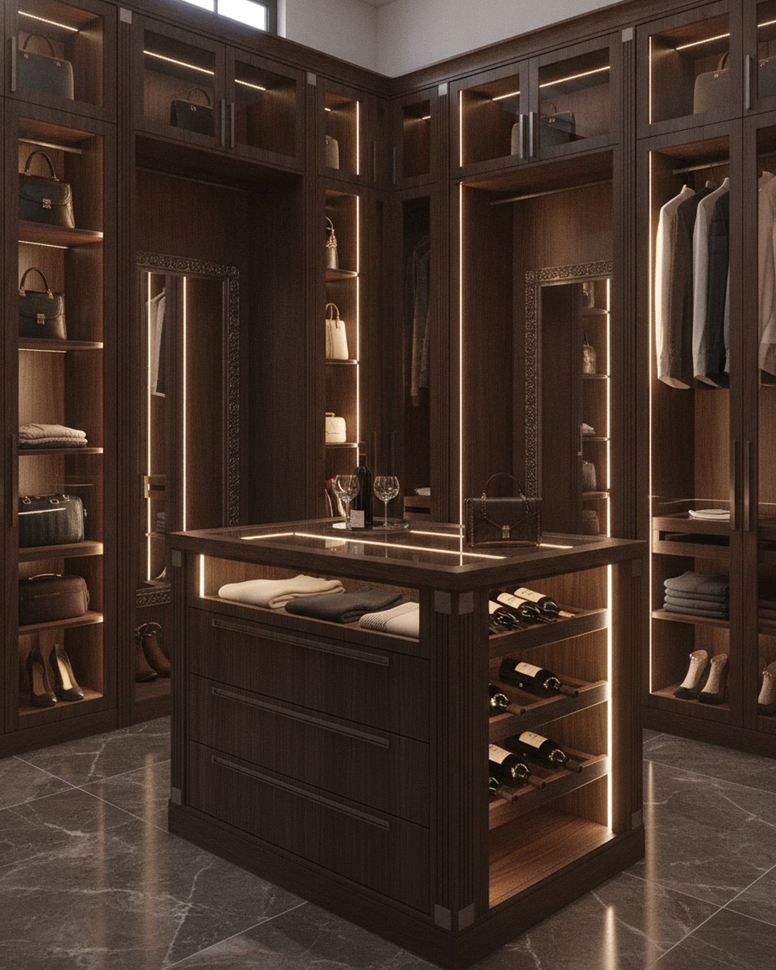 Luxe Walk-in Dressing Room