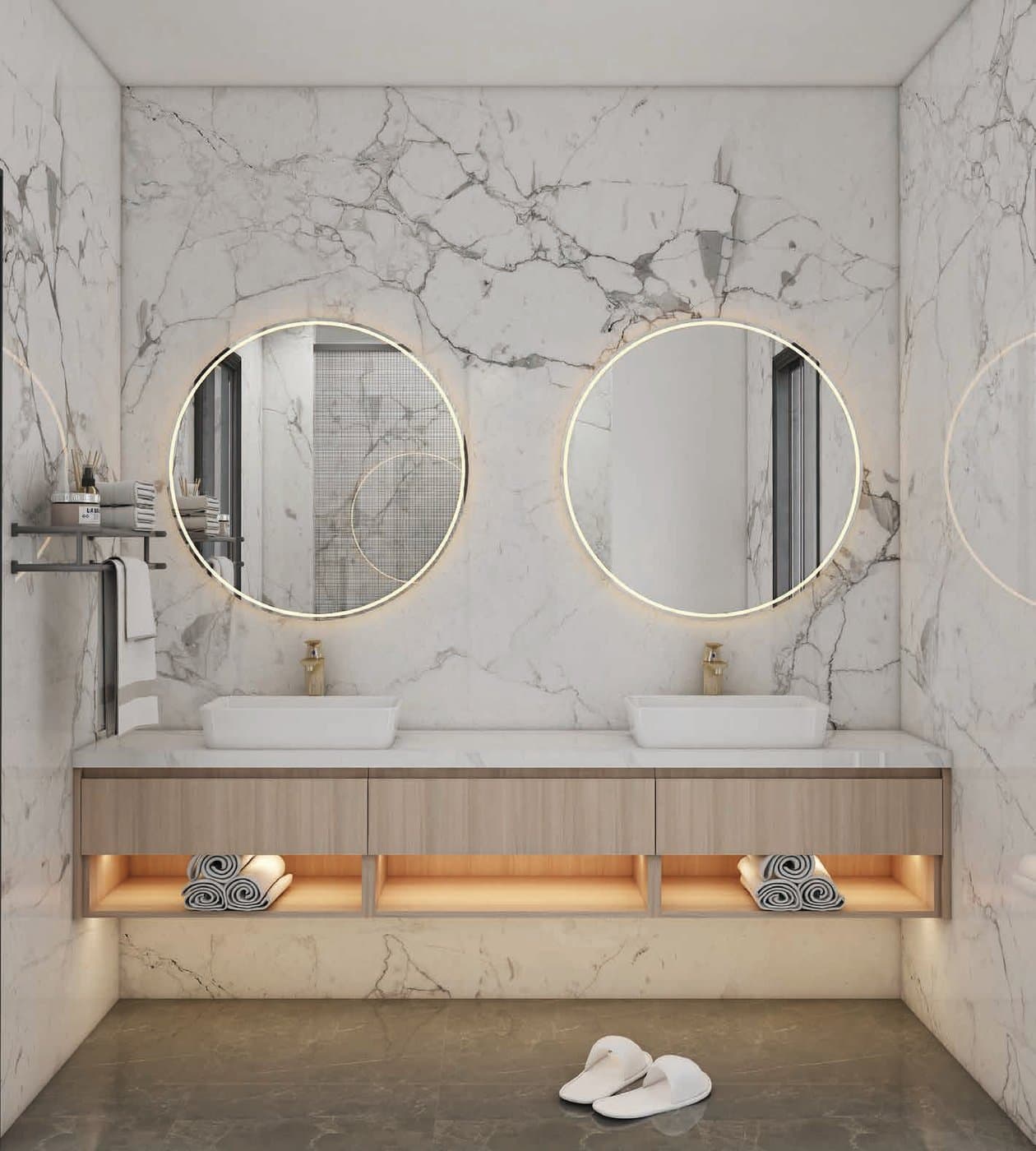 Marble Double Vanity