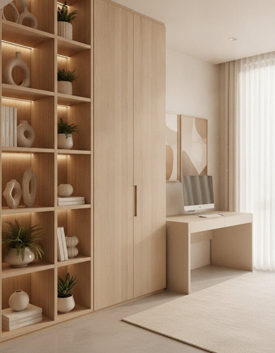 Warm Oak Home Office