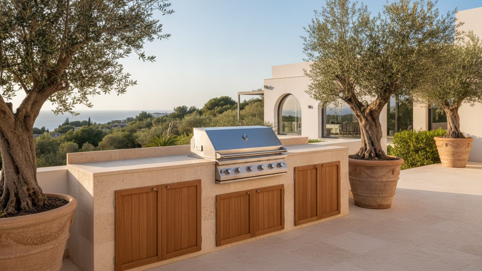 Built-in BBQ Kitchen