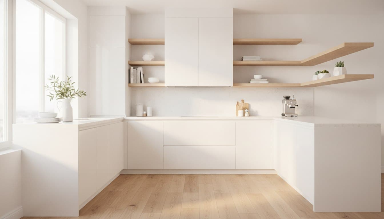 Compact White Kitchen