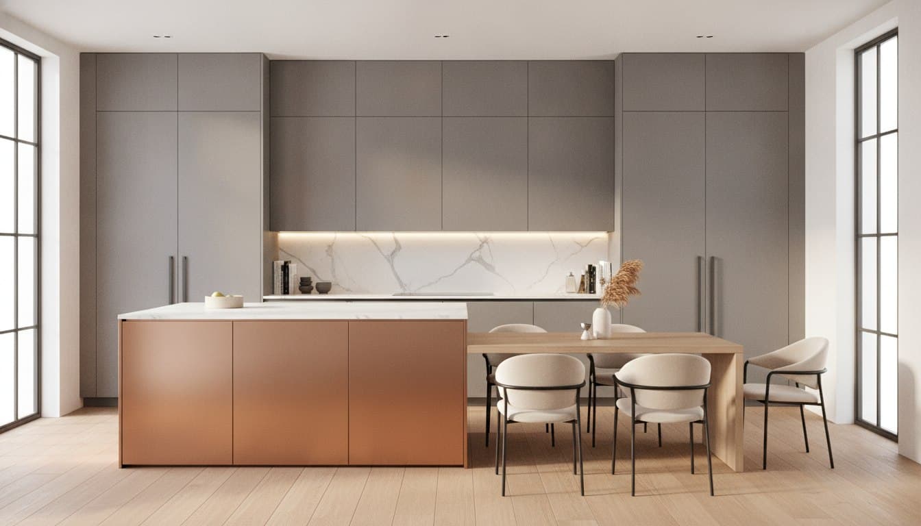 Grey & Copper Kitchen