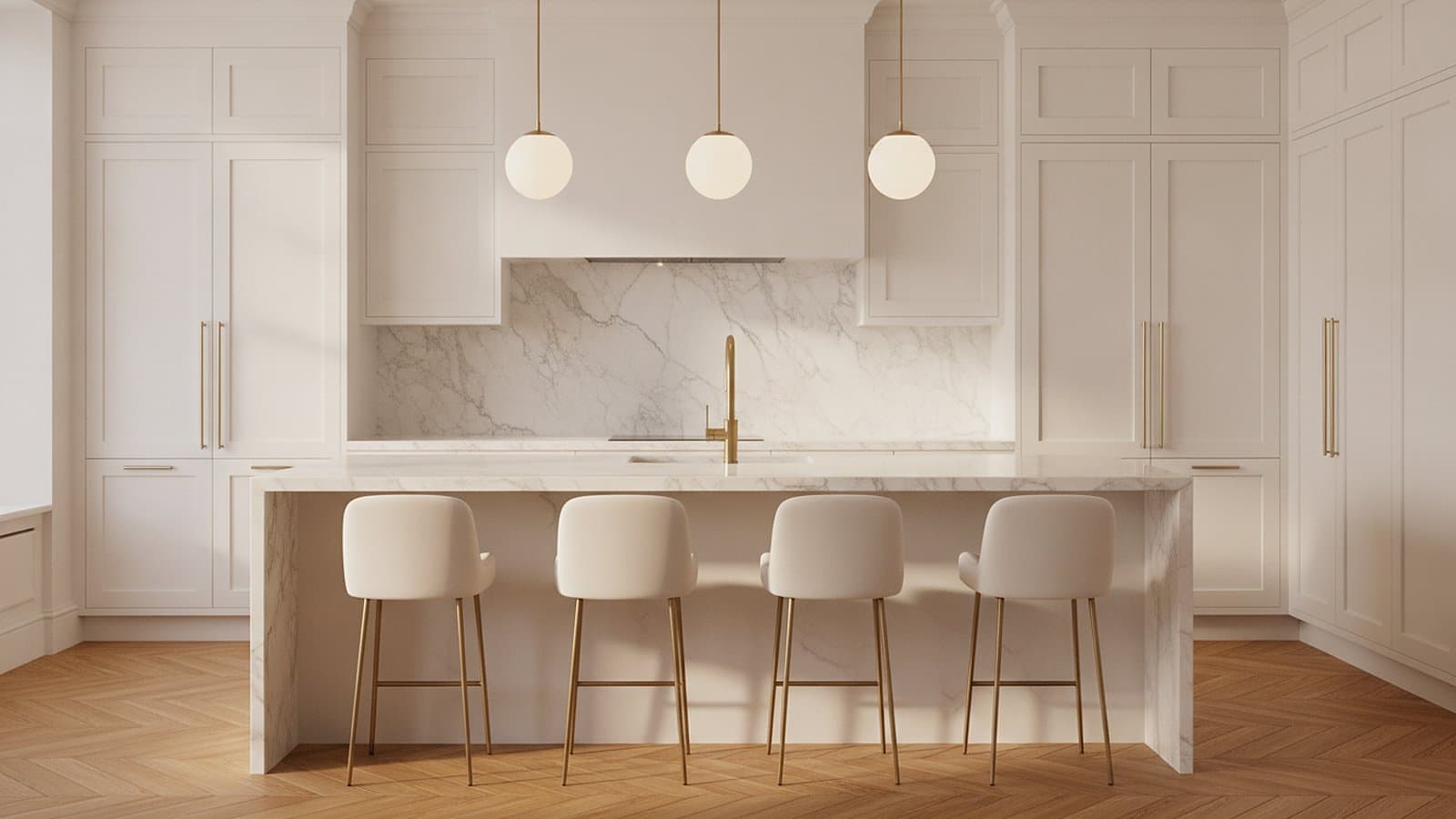 Herringbone Shaker Kitchen