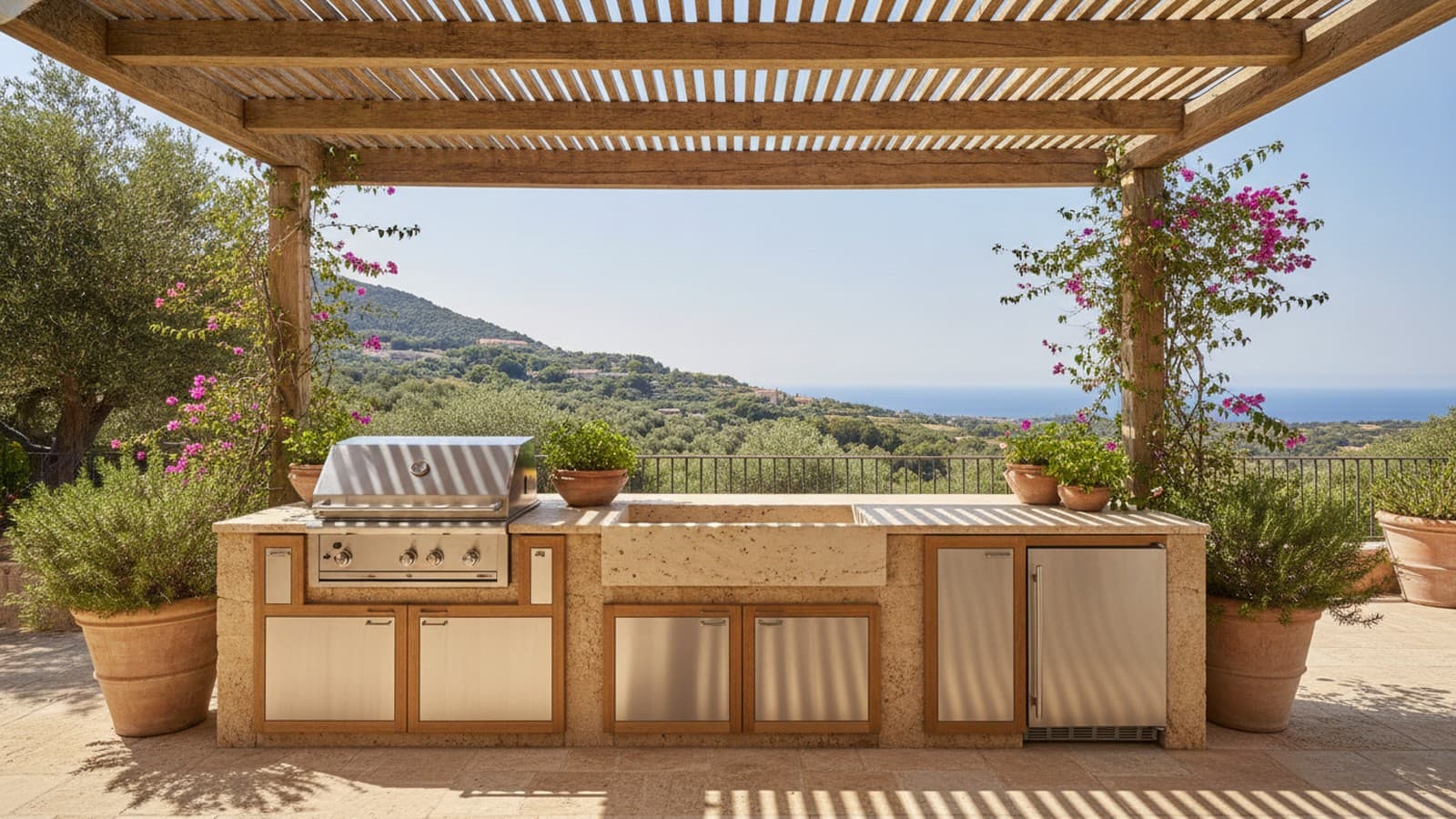 Pergola Summer Kitchen