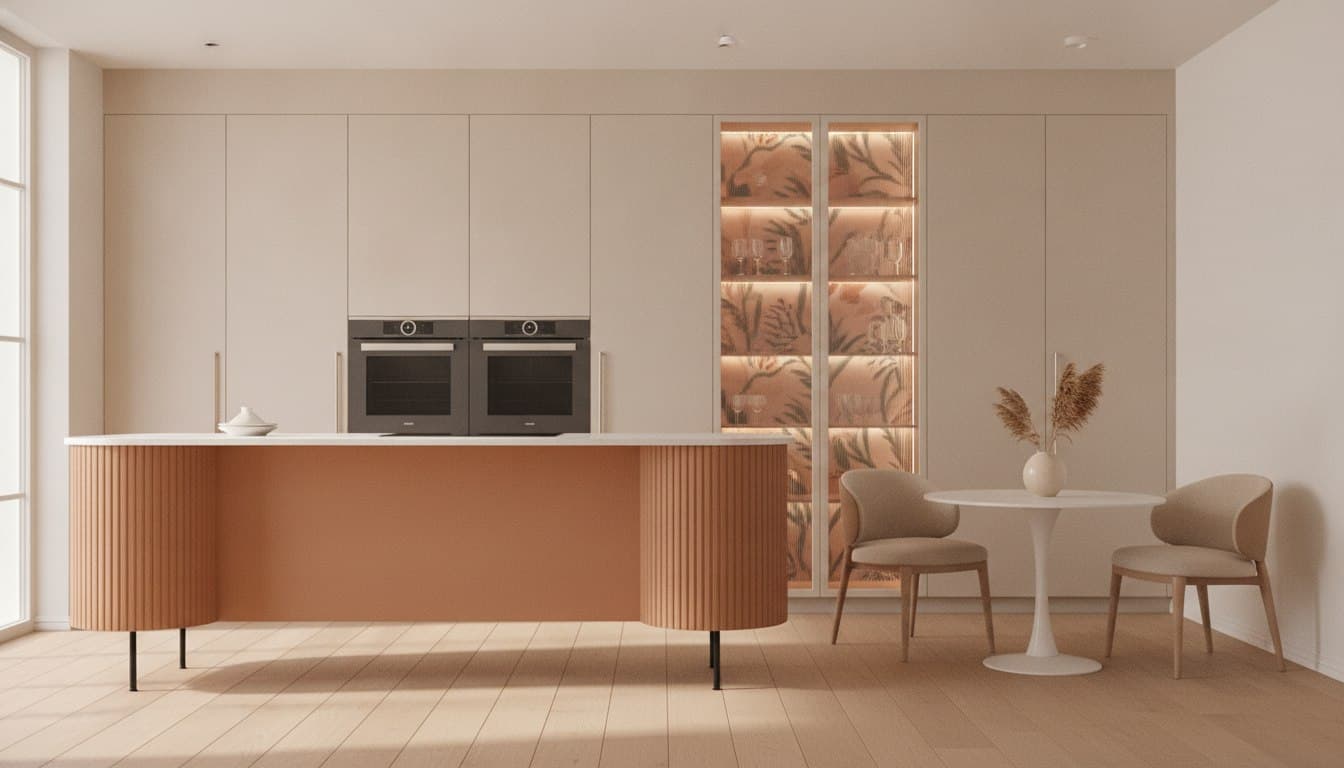 Terracotta Fluted Kitchen