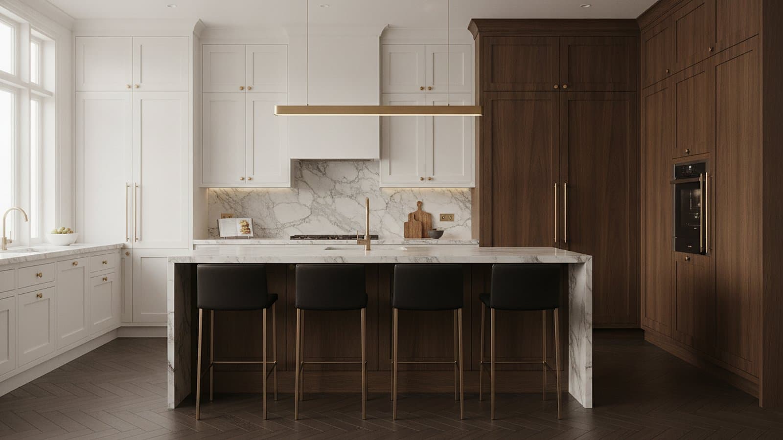 Walnut Wall Kitchen