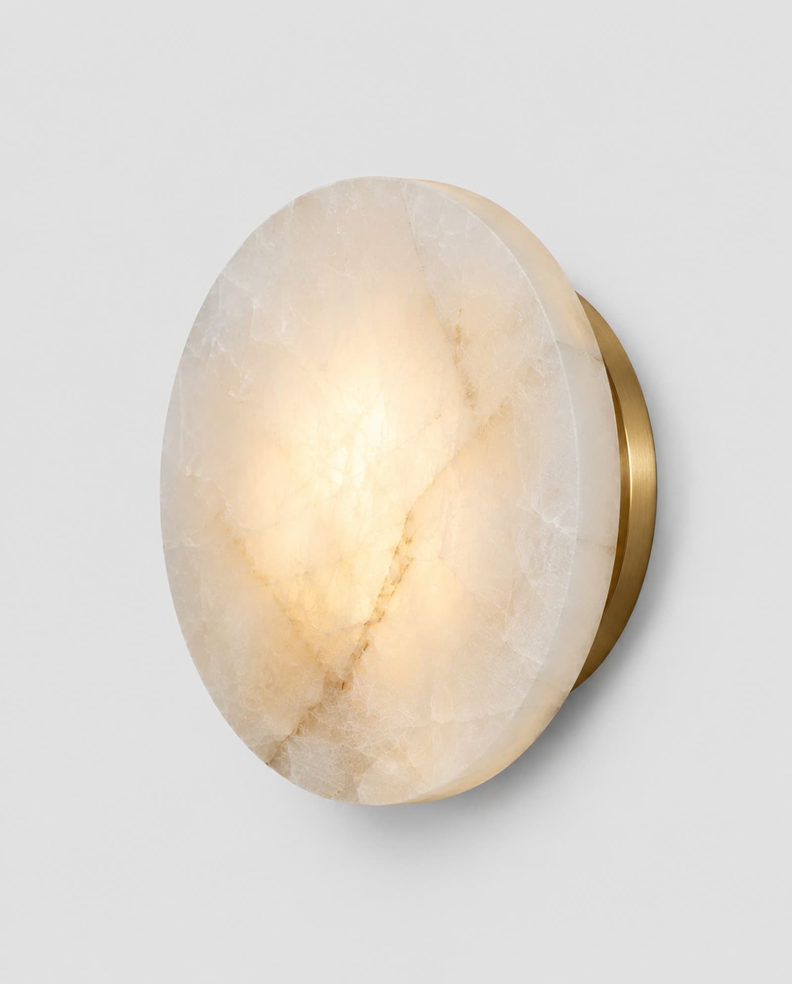 Alabaster Disc Sconce