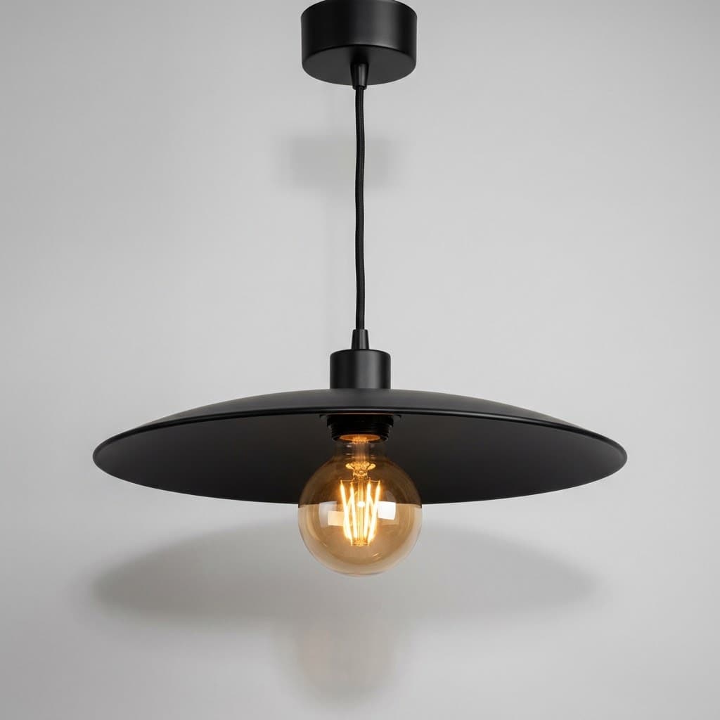 Matte Black Dome Pendant