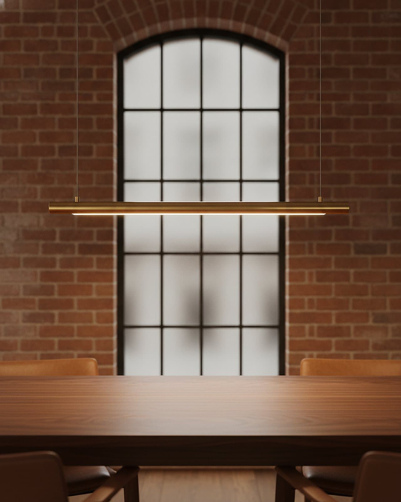 Brass Linear Pendant