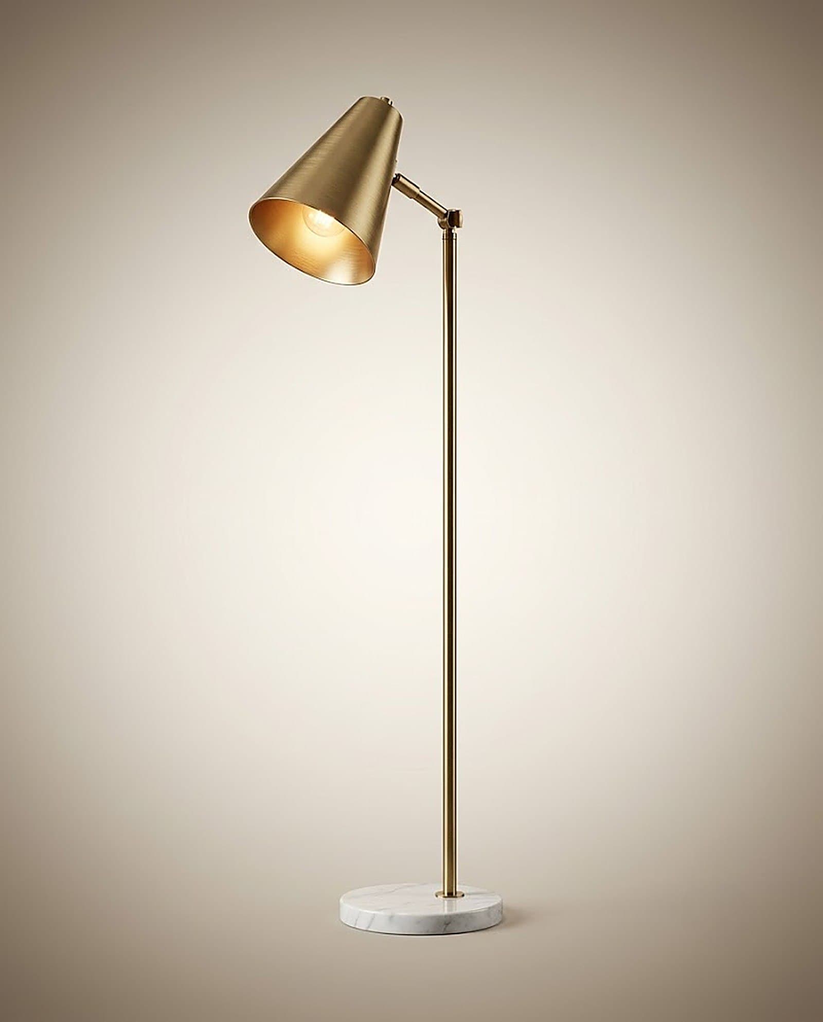 Brass & Marble Floor Lamp