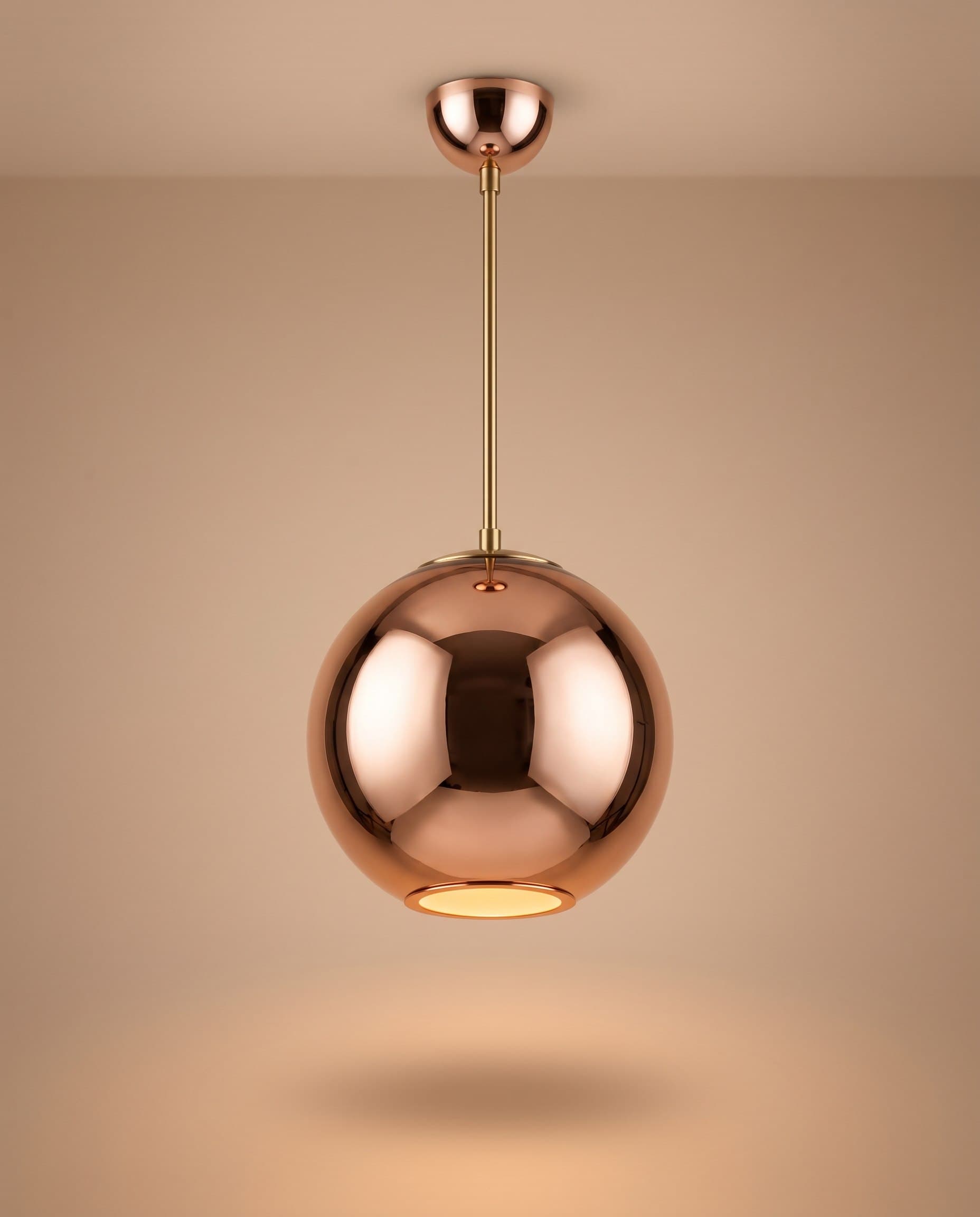Copper Globe Pendant