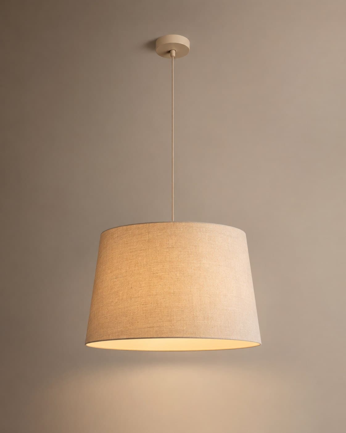 Linen Drum Pendant