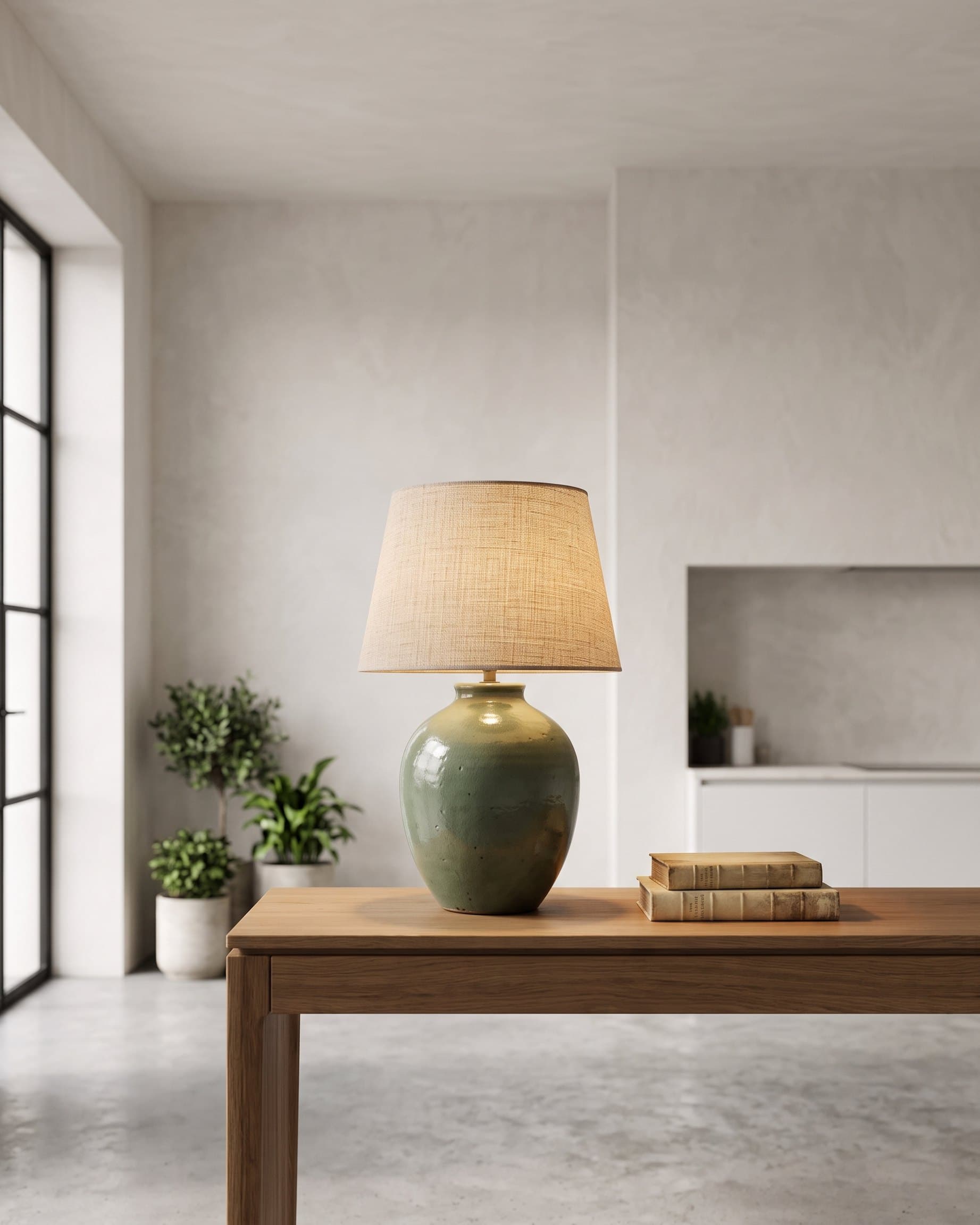 Sage Ceramic Table Lamp