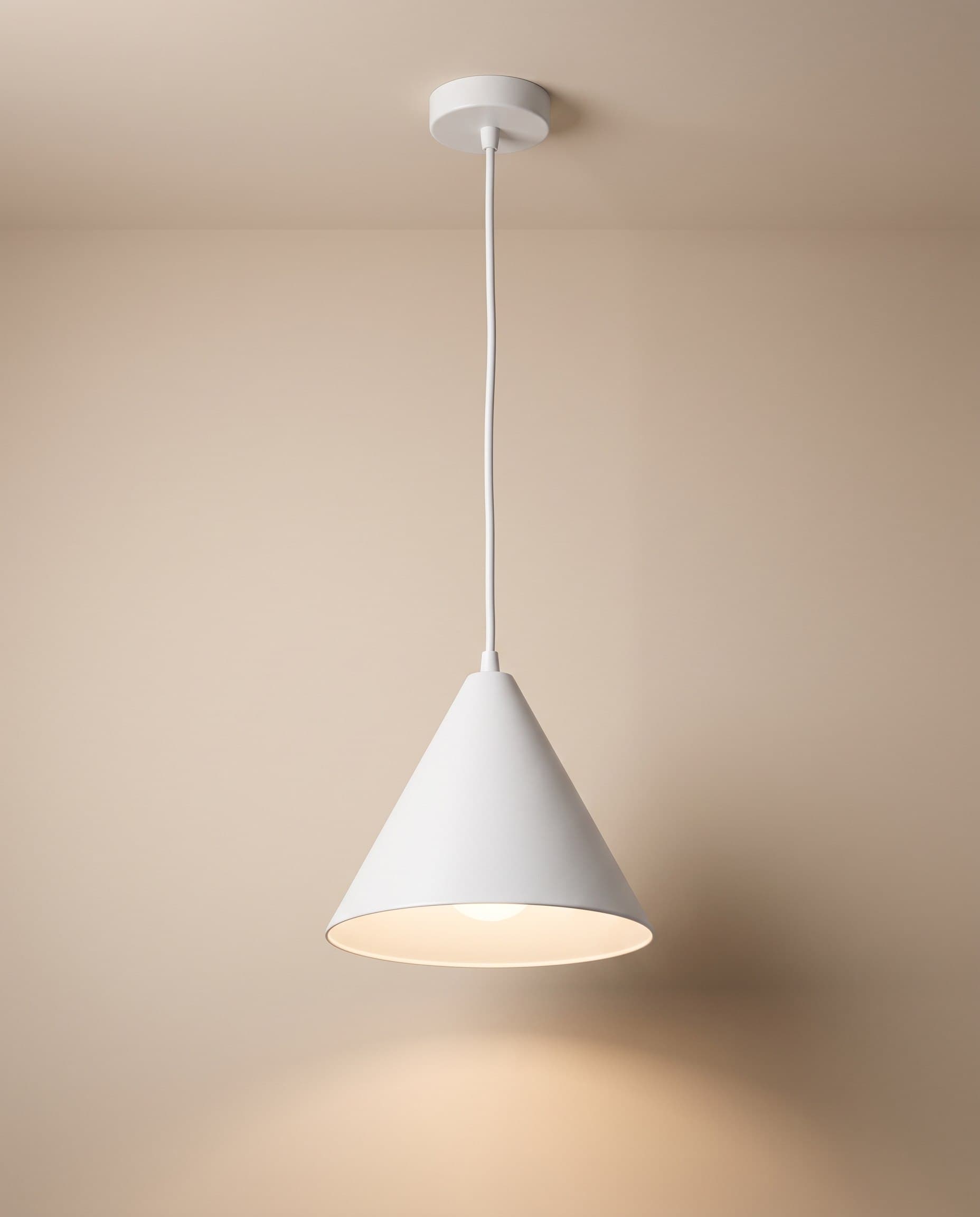 White Cone Pendant