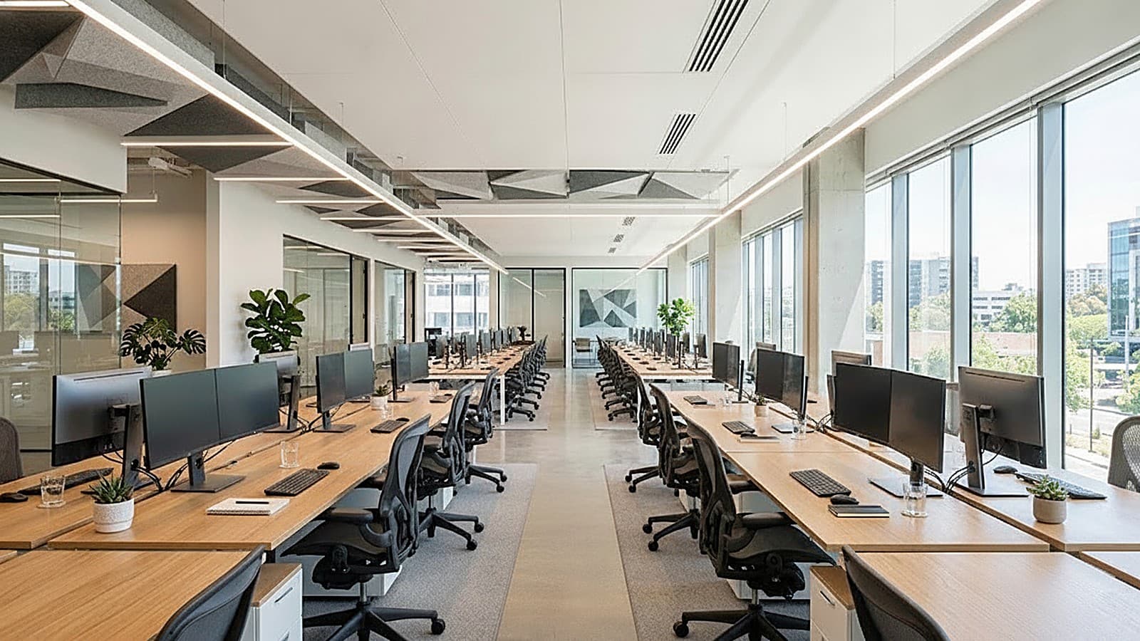 Open-plan workspace