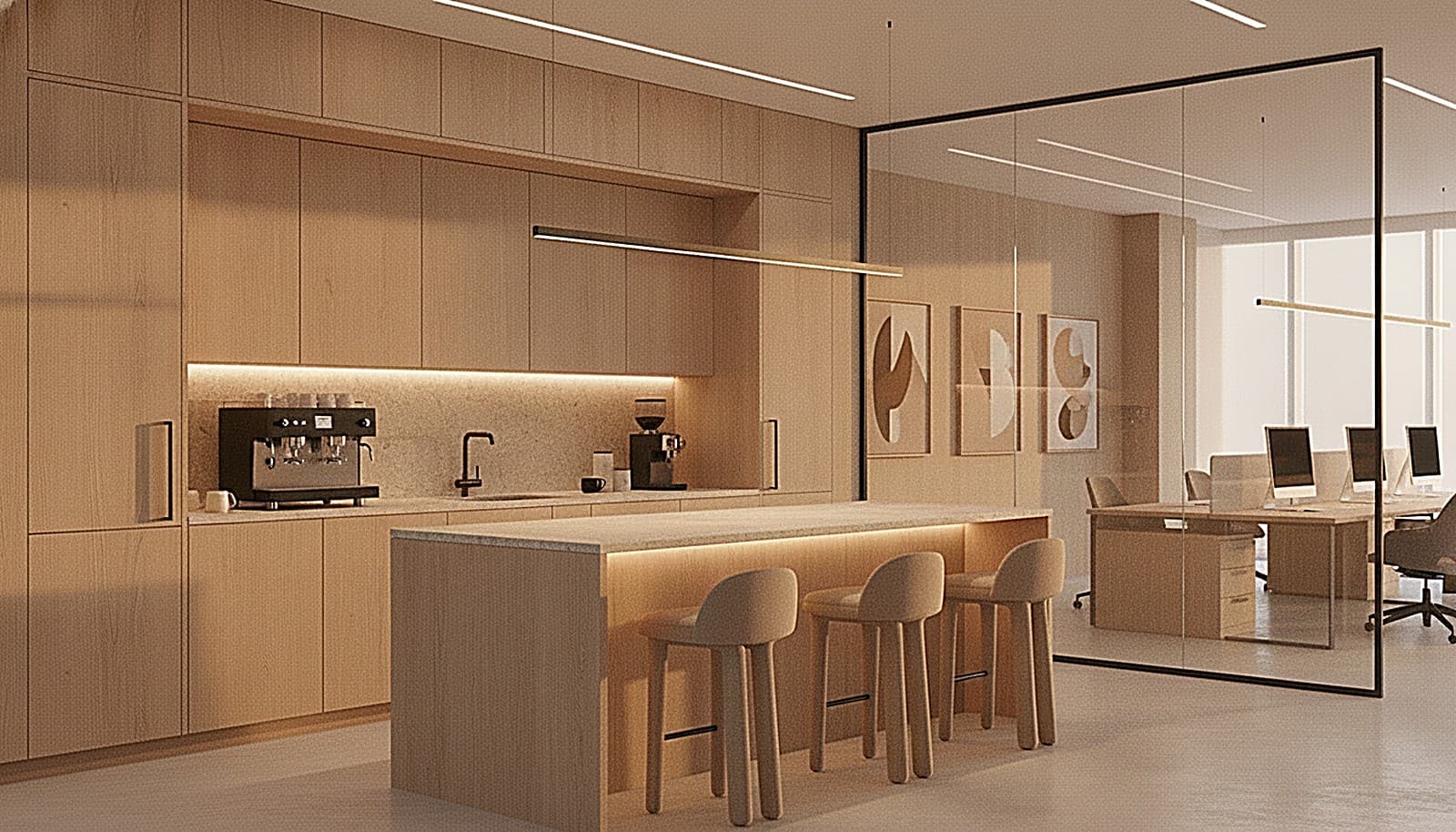 The kitchenette