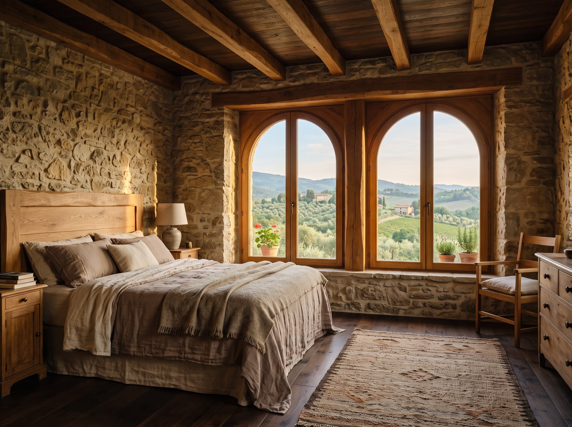 Arched Timber Window
