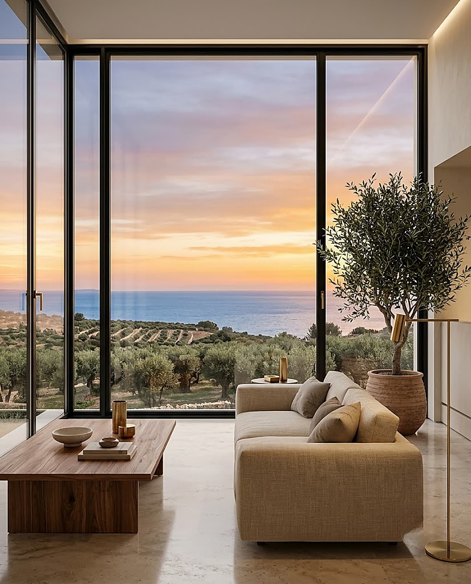 Full-Height Picture Window